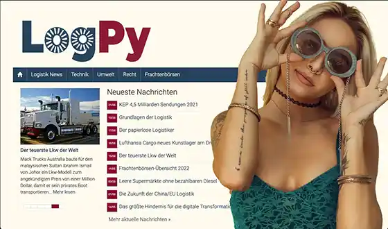 Logpy - internationale Wordpress Webseite